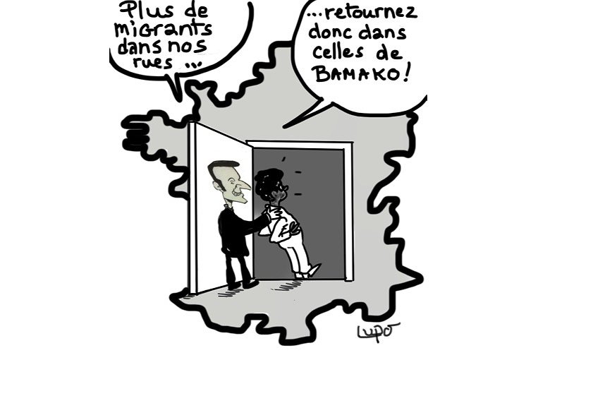 Illustration - Une jeune fille raflée en plein cours