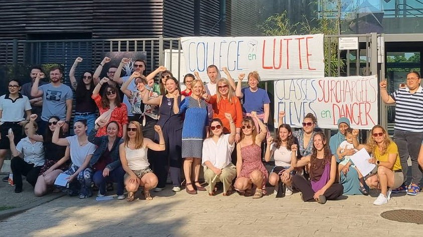 Illustration - En grève contre les classes surchargées !