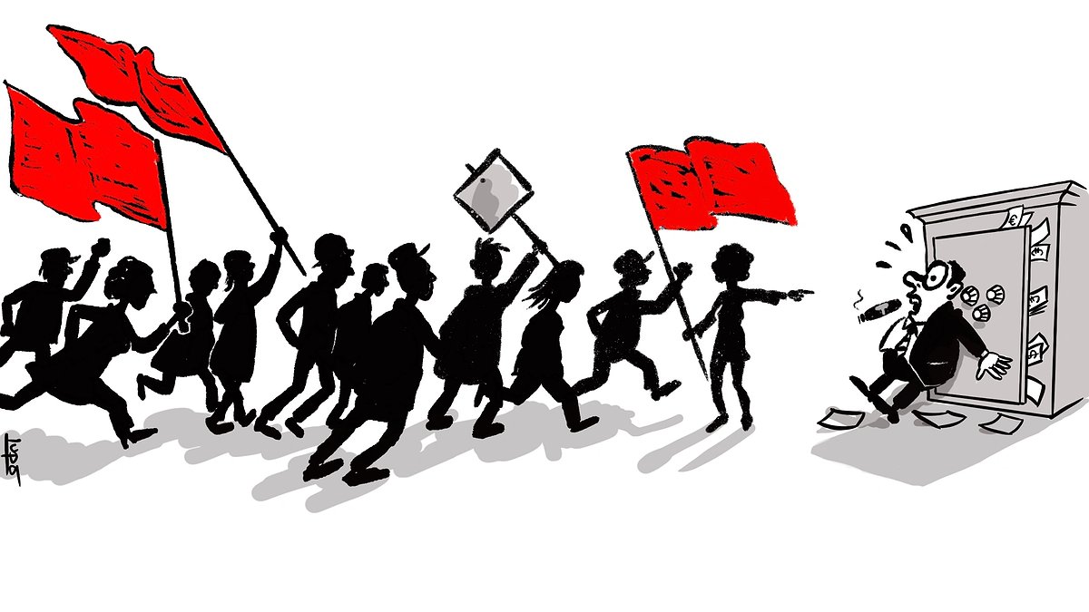 Illustration - mobilisation des travailleurs sous contrats PEC devant la CTG