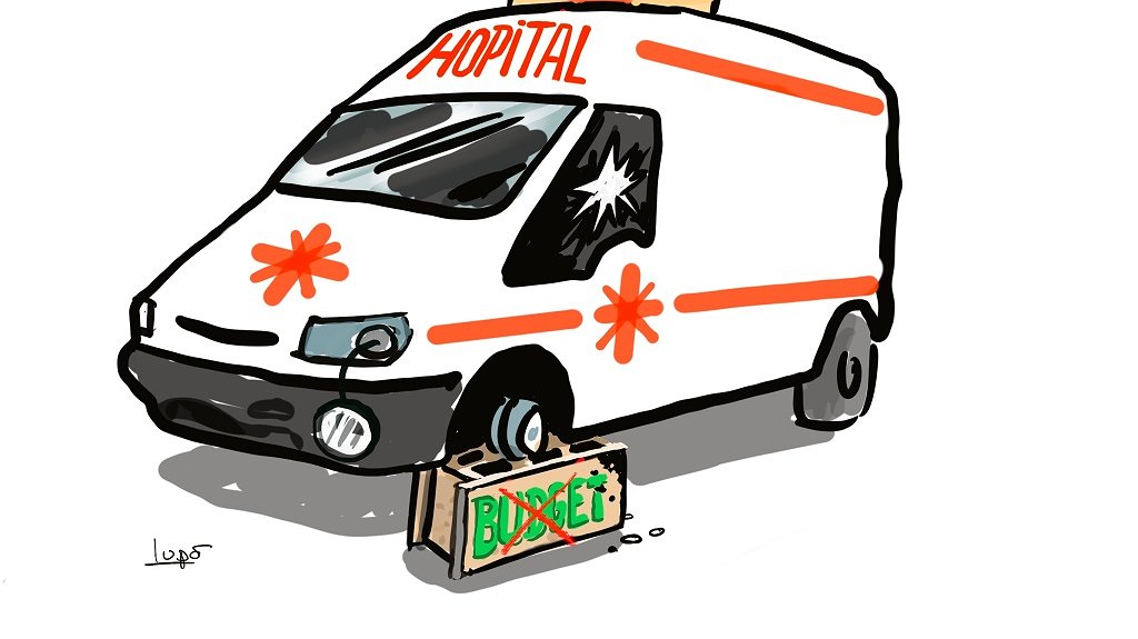 Illustration - De l’argent pour l’hôpital, pas pour les Rafale