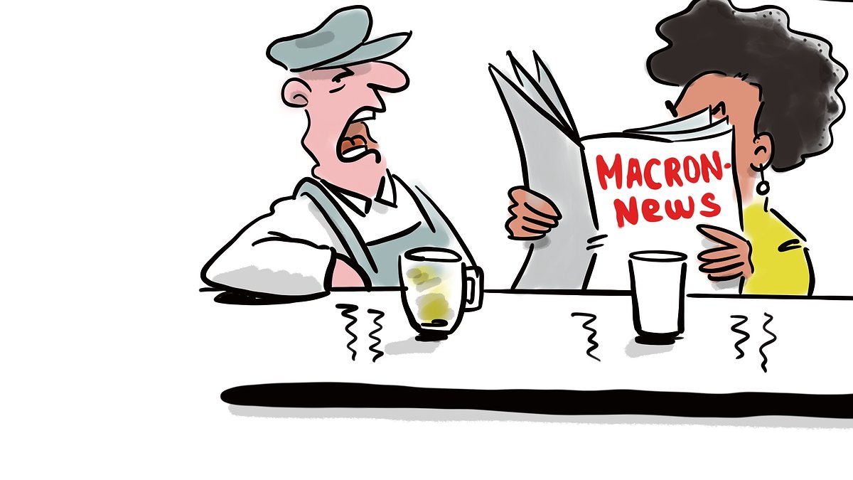 Illustration la priorité selon Macron