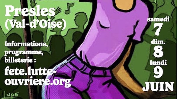 Illustration - Départ collectif pour la fête nationale  de Lutte ouvrière