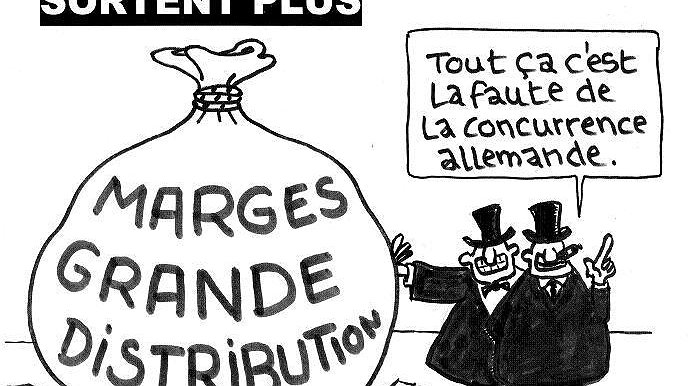 Illustration - le beurre et l’argent du beurre pour la grande distribution