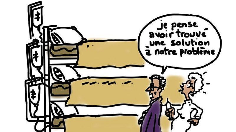 Illustration - des personnes âgées à la Maternité