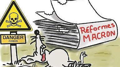 Illustration - projet flou,  menace nette