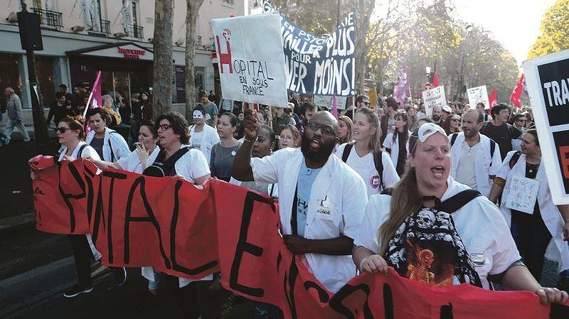 Illustration - en manif pour les repos