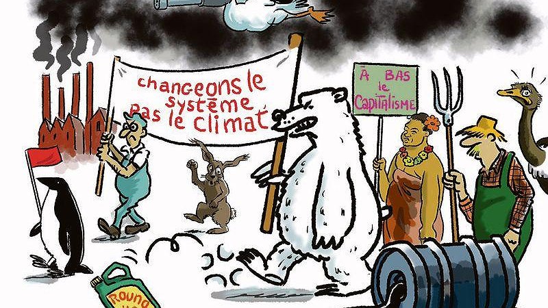 Illustration - Même pour le climat, le capitalisme nous mène à la catastrophe !