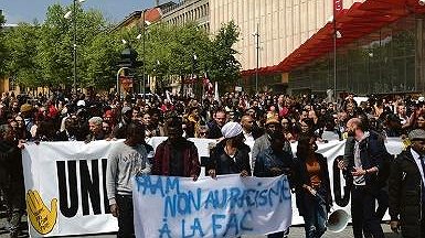 Illustration - “pas de racisme dans ma fac”