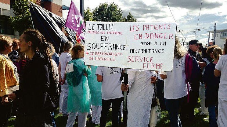 Illustration - les hospitaliers contre le manque de moyens