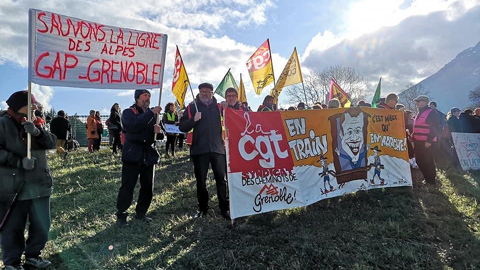 Illustration - contre une fermeture de ligne