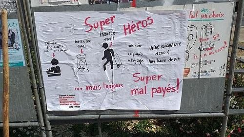 Illustration - bas salaires, grands discours