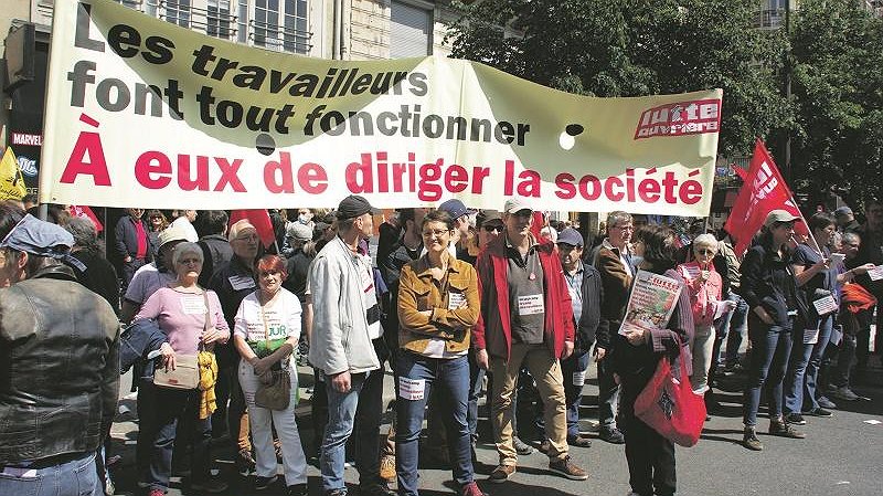 Illustration - un programme de lutte pour le camp des travailleurs