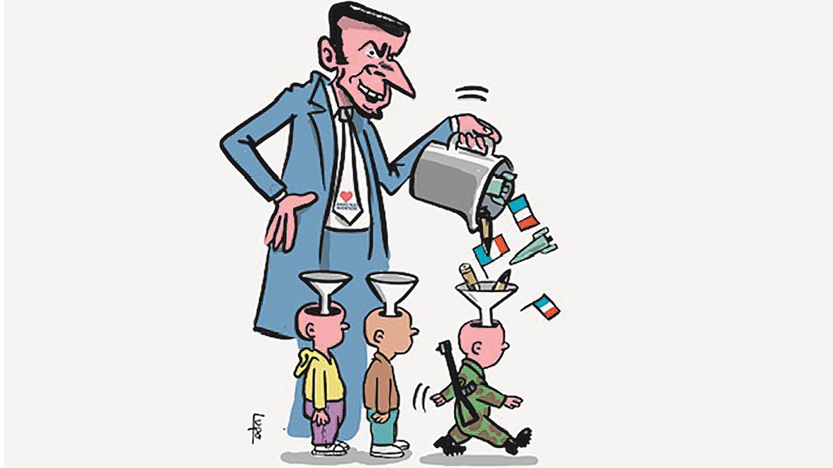 Illustration - pour les profits des marchands de canons