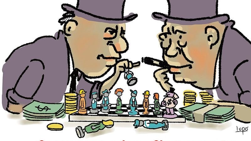 Illustration - faire payer les patrons et les actionnaires