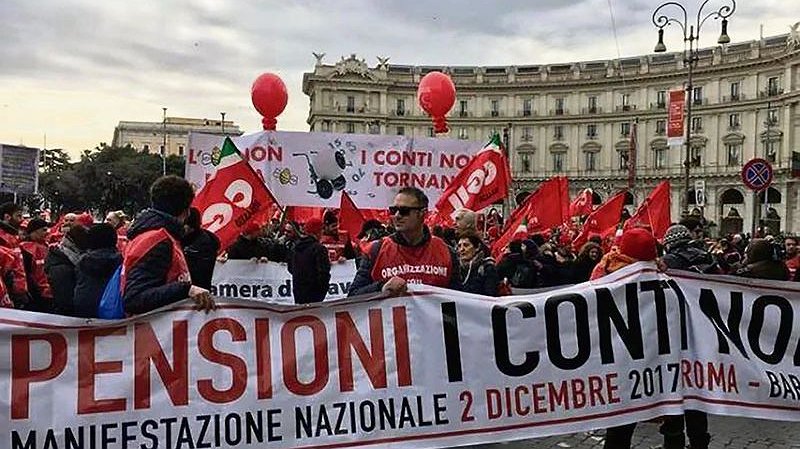 Illustration - Meloni contre les retraites