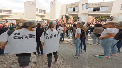 Illustration la grève continue