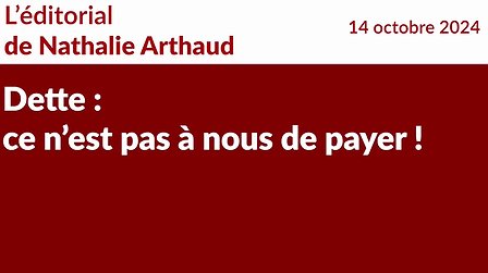 Illustration Dette : ce n'est pas à nous de payer !