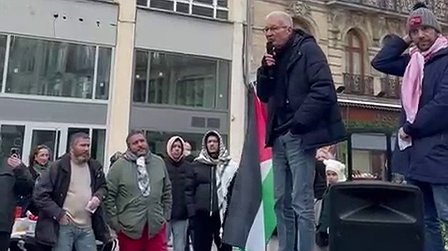 Illustration Rassemblement de soutien aux Palestiniens