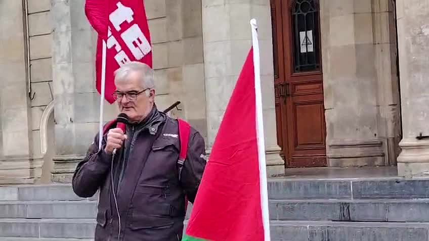 Illustration Au rassemblement hebdomadaire du samedi (le 18 avril) en soutien aux Palestiniens