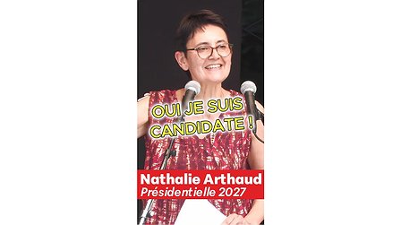 Illustration Nathalie Arthaud, candidate Lutte ouvrière - le camp des travaileurs