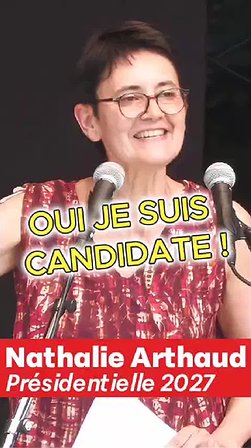 Illustration Nathalie Arthaud, candidate Lutte ouvrière - le camp des travaileurs
