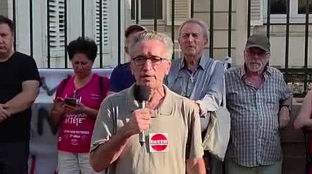 Illustration Prise de parole de Franck Plain pour Lutte ouvrière