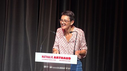 Illustration Discours de Nathalie Arthaud